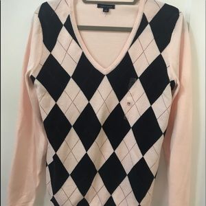 NWOT Tommy Hilfiger Long Sleeve Argyle sweater